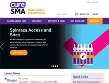 Tablet Screenshot of curesma.org